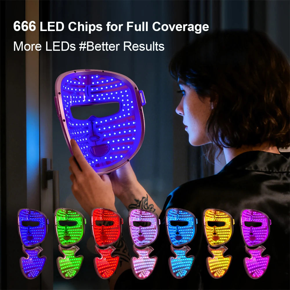 LED Mask with Neck