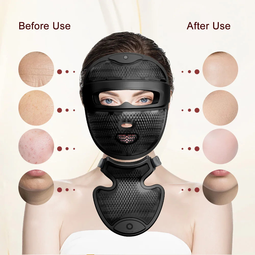 LED Mask with Neck