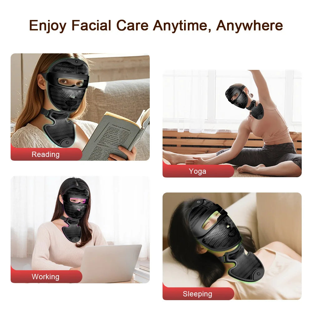 LED Mask with Neck